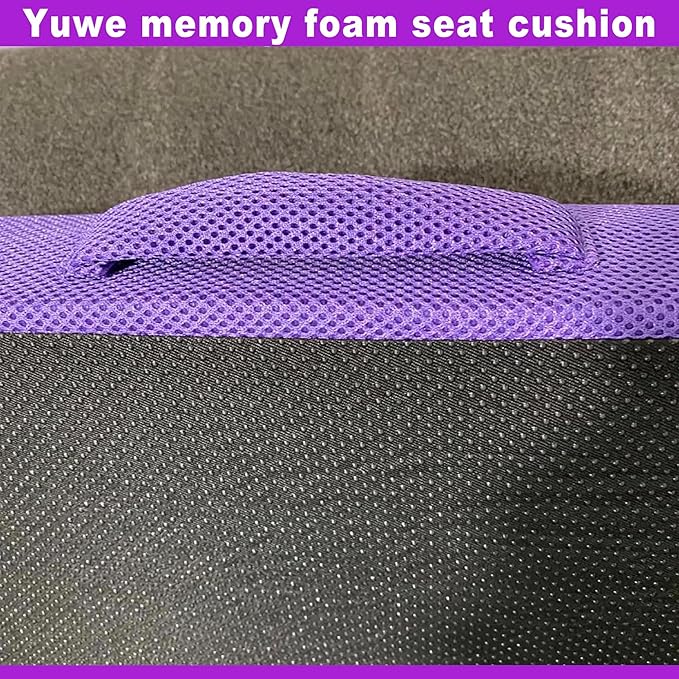 Yuwe Extra Large Seat Cushion - Memory Foam Seat Cushion, Office Chair Cushion, Ergonomic Chair, Car Seat Cushion Sciatica & Tailbone Pain Relief Cushion