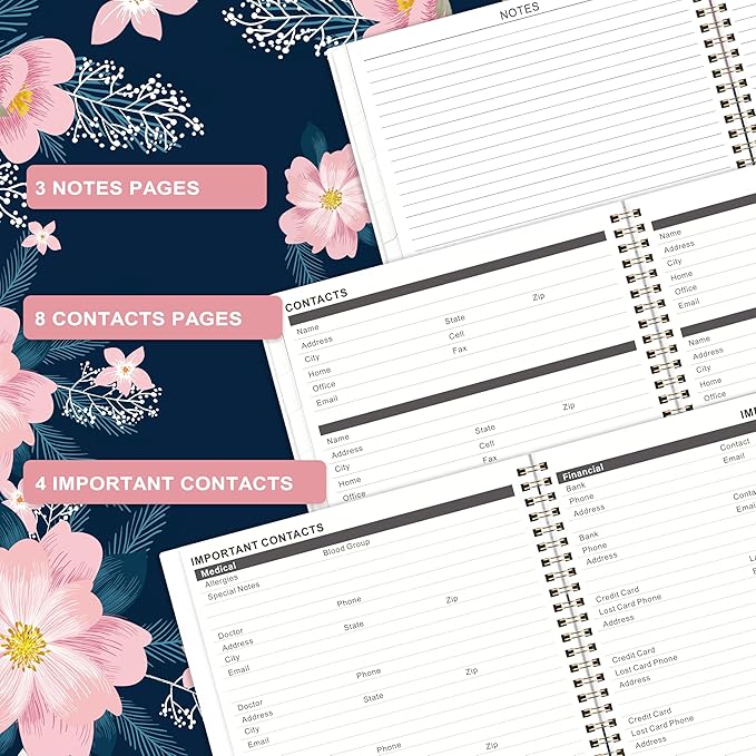 2026-2028 Monthly Planner - Jan 2026 - Dec 2028, 3 Year Months Planner, 2026-2028 Calendar, 9" x 11", Notes Pages, Inner Pocket, 36 Monthly Tabs