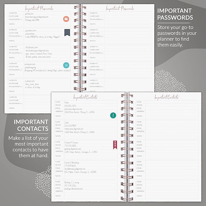 PLANBERRY Weekly Planner – Undated Life Organizer & Budget Planner – Time Management, Goal Setting, To-Do List, Work-Life Balance & Habit Tracker – 6.1″ x 8.1″ (Onyx Black)