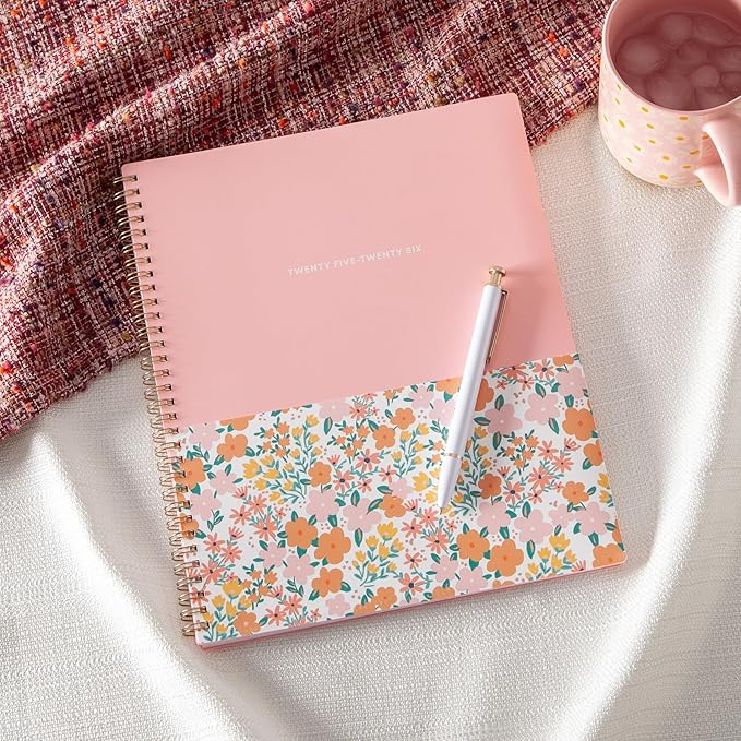 Blue Sky 2025-2026 Academic Year Weekly and Monthly Planner Calendar, July 2025 - June 2026, 12-Month, 8.5" x 11", Flexible Cover With Pocket, Wirebound, Storage Pocket, Catira