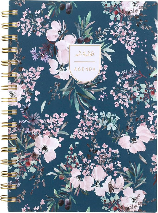 Cambridge 2026 Planner by Leah Bisch, Weekly & Monthly, 5.5" x 8.5", Small, Calista Floral (LB40-200-26)