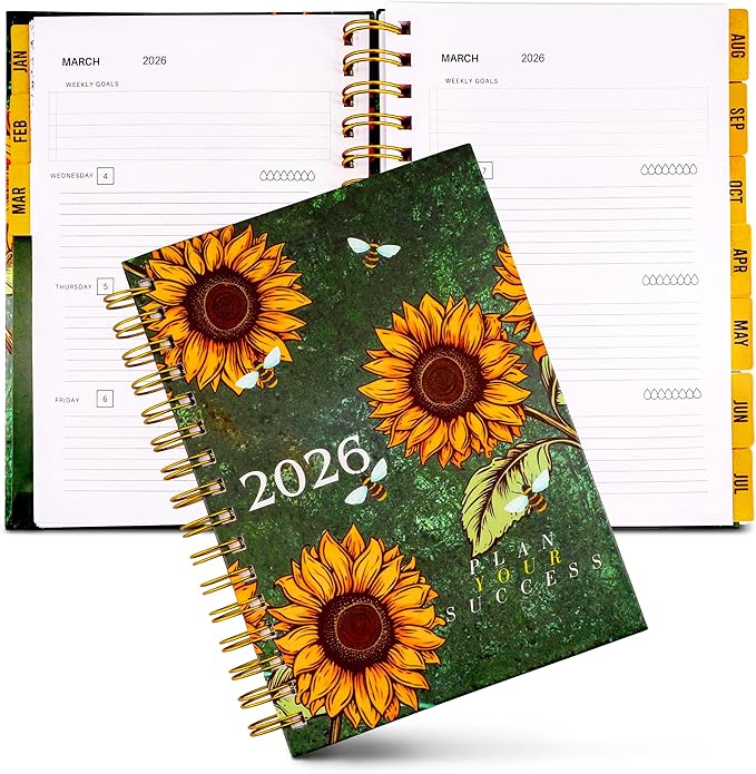 Agenda 2026-2027 Monthly Planner with Notes – JAN 2026- JAN 2027 Monthly Planner/Weekly Layout and Goal Setting Tabs for Students and Professionals, Soft Cover Organizer Notebook