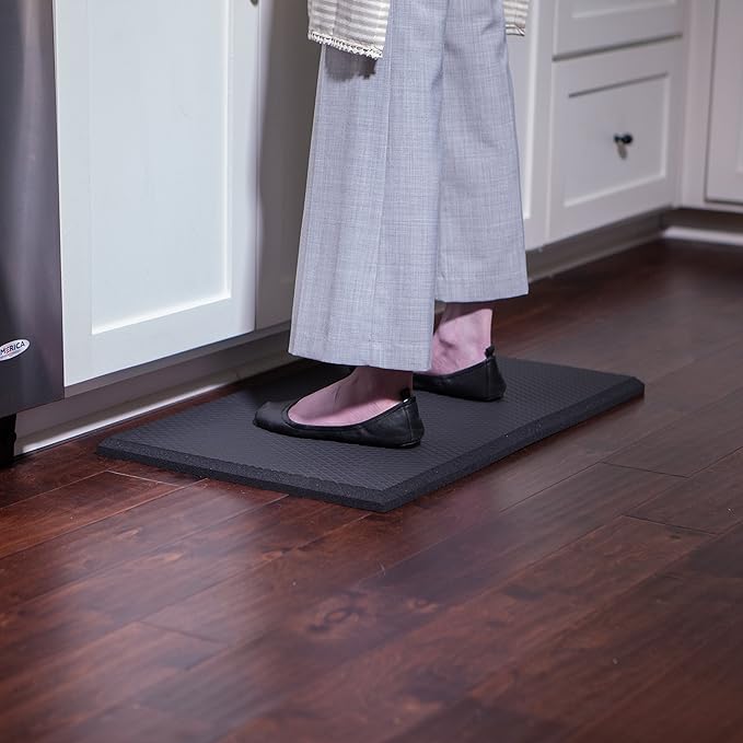 iPrimio Anti Fatigue Standing Mat, 1-inch Thick - Air Soft Ergonomic, Kitchen Sink Mat, Cushioned & Non-Slip Mats, for Standing Desk & Floor Comfort (36"x24")