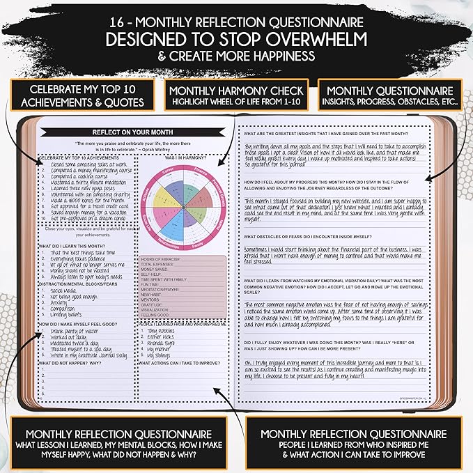 2025-2026 Planner Weekly and Monthly | 16-Month Life Planner to Increase Focus & Productivity | Reduce Overwhelm & Achieve Your Biggest Goals | Include Gift Box & Stickers | Sep 2025-Dec 2026
