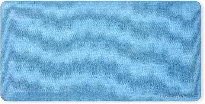 KitchenAid Gourmet Series Kitchen Comfort Gel Mat, Solid Basketweave, Blue Velvet, 20"x39"