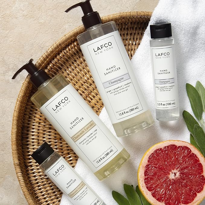 LAFCO New York Hand Sanitizer, Chamomile Lavender - 12.8 fl oz - Purifies & Hydrates - Cruelty Free