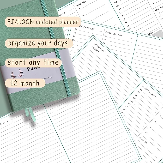 ADHD Planners, ADHD Planner for Adults Undated, Organize Your Days 2026 Keep Focus and Goal Setting (Light Blue)