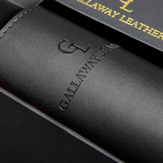 Gallaway Leather Desk Pad – 25 x 17 inch - Desk Mat Home Office Desk Accessories Desktop Protector XXL Mouse Pad Writing Desk Blotter - Black - Medium