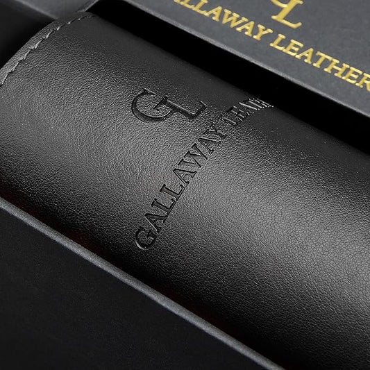 Gallaway Leather Desk Pad – 25 x 17 inch - Desk Mat Home Office Desk Accessories Desktop Protector XXL Mouse Pad Writing Desk Blotter - Black - Medium