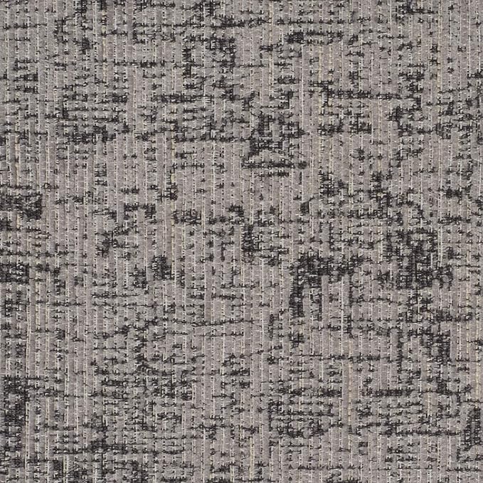 Sweet Home Collection Chair Cushion Memory Foam Pads Honeycomb Pattern Slip Non Skid Rubber Back Rounded Square 16" x 16" Seat Cover, 6 Pack, Broadway Gray/Black