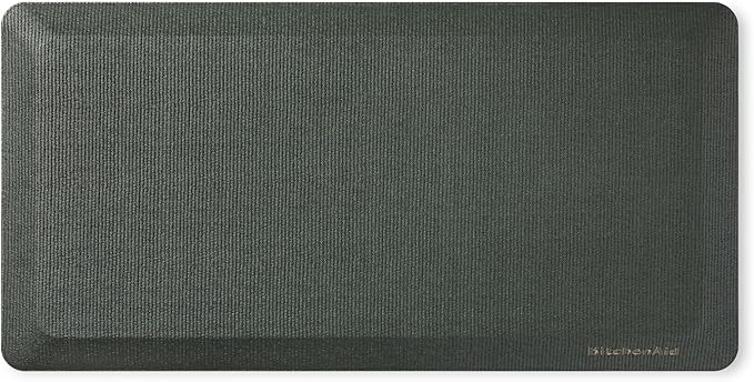 KitchenAid Gourmet Series Kitchen Comfort Gel Mat, Solid Basketweave, Deep Forest Green, 20"x39"
