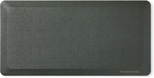 KitchenAid Gourmet Series Kitchen Comfort Gel Mat, Solid Basketweave, Deep Forest Green, 20"x39"