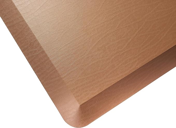 Mabel Home Anti Fatigue Floor Mat- 3 Size(20x32 & 20x39 & 24x70),16 Colors - Standing Desk Mat-Kitchen Floor Mat-Stain ResistantHome Non-Slip Bottom, Extra Soft (Brown, 20" x 32")