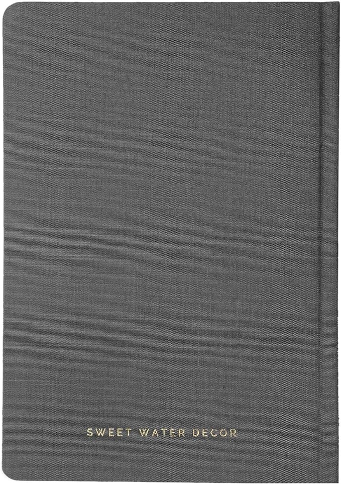 Sweet Water Decor Be Still and Know Notebook for Women - Bible Study Notes Journal, Church Notes Journal with Ribbon Bookmark - 100 Ruled Pages for Writing, Diary with Fabric Inspirational Cover