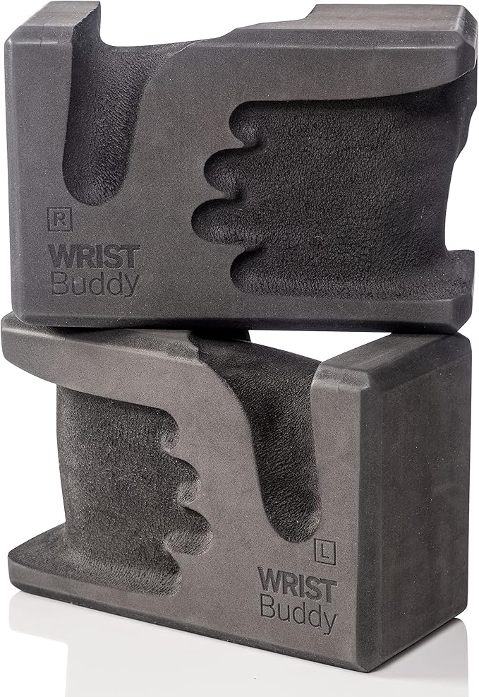 WRIST Buddy® Yoga Blocks 2 Pack | Reduces and Prevents Wrist Pain, Enhances Comfort Stability and Grip Strength on the Blocks | Hand-Shaped Blocks | EVA Yoga Accessories Set | Best Gifts for Yoga