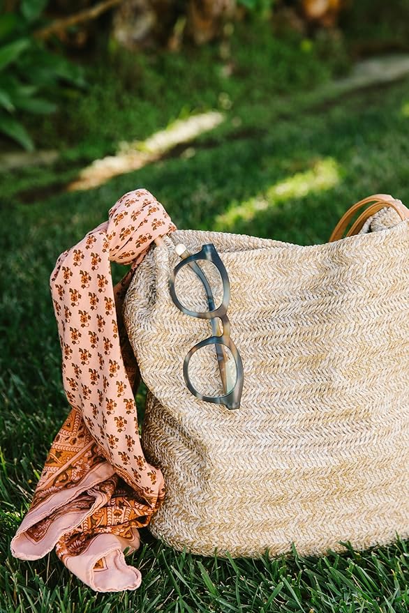 Peepers by PeeperSpecs Oprah's Favorite Women's Round Stardust Blue Light Blocking Reading Glasses