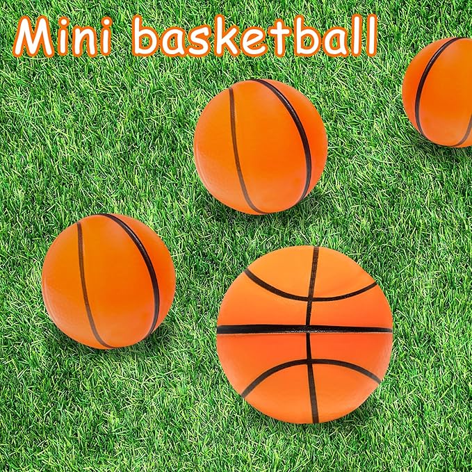 30PCS Large 2.5inch Squeeze Basketball Ball,Stress Sports Ball,Mini Foam Balls Anxiety Stress Relief for Basketball Party Favor Decoration Sports Theme Game Kids Prizes