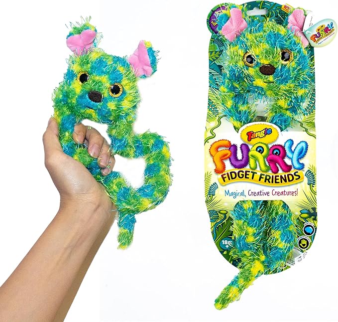 Tangle Furry Fidget Friends - New! Chay The Bear - Plush Tangle Fidget Toy Furry Friend - Magical, Creative Creatures from The Tanglonia Universe - Take Your Furry Fidget Friend with You Everywhere!