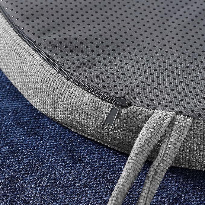 Chair Cushions: Premium High-Density Memory Foam Seat Cushion for Office, Home, & Car - Ergonomic Design for Comfortable Sitting, Relieves Pain & Tailbone Pressure with Non-Slip Bottom, 4 Pack, Gray