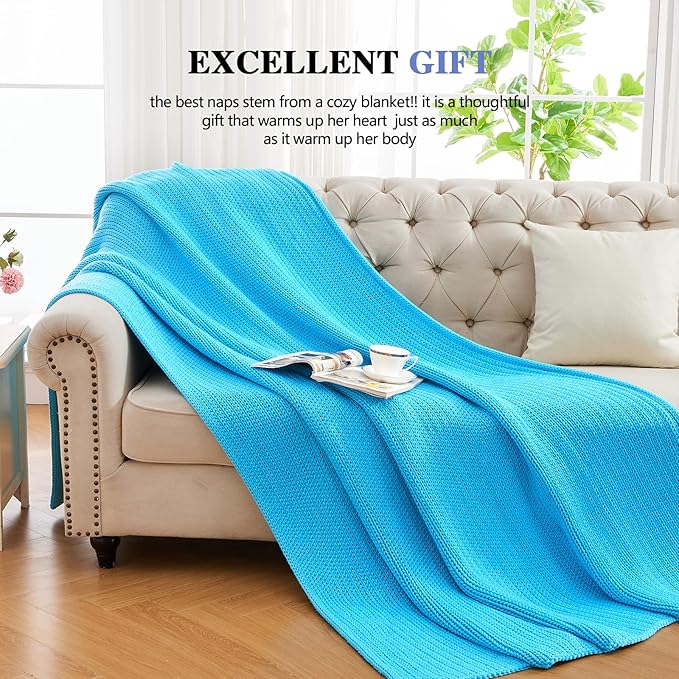 L'AGRATY Knitted Weighted Blanket - 48"x72" 20lbs Cooling Knit Heavy Blankets for Adults Braided Crochet Throw Thick Cable Chunky Yarn Decorative No Beads Evenly Weighted Machine Washable