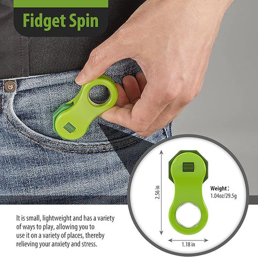Fidget Toy,Fidget Spinners Toy for Adults and Kids,Gifts Suitable for Children with Autism and ADHD,Quiet Office Desk Toy,Excellent for Relieving Stress and Anxiety Toys (Green)