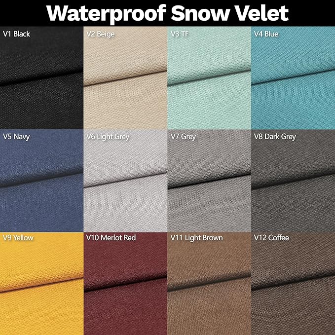 ColourTree Custom Size Bench Cushion Cover, Slipcover Fabric Sample Available | Choose from 8 Standard Series