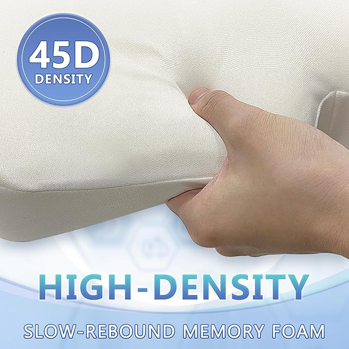 SPRING SEAON Wheelchair Seat Cushion Cool Fabric,Ergonomic Memory Foam Chair Pad for Pressure Relief, Sciatica, and Tailbone Pain,Rubber Non-Slip Bottom & Removable for Easy Cleaning