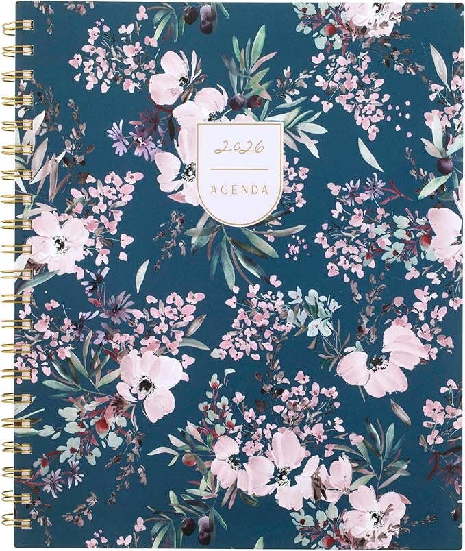 Cambridge 2026 Planner by Leah Bisch, Weekly & Monthly, 8.5" x 11", Large, Calista Floral (LB40-905-26)
