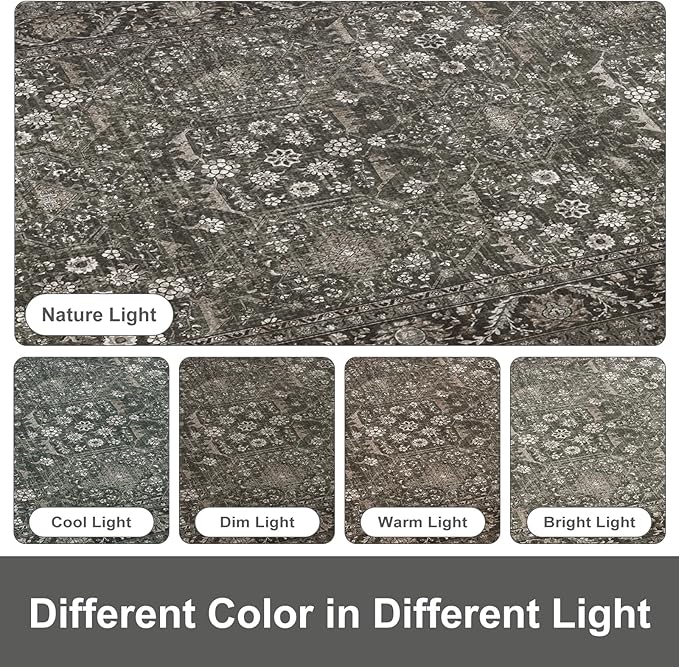 KIMODE Anti Fatigue Kitchen Mat 2PCS,Waterproof Farmhouse Green Kitchen Rugs Non-Slip,Vintage Kitchen Mat for Floor,Cushioned Comfort Foam Standing Mat for Laundry,Office,Sink,Desk