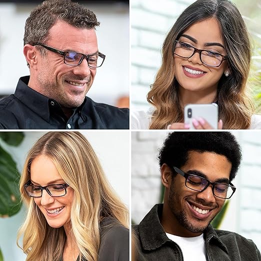 Readerest 2.0 Blue Light Reading Glasses - Lightweight Computer Glasses - Eye Strain, UV Glare Protection (Bourbon+Tortoise)