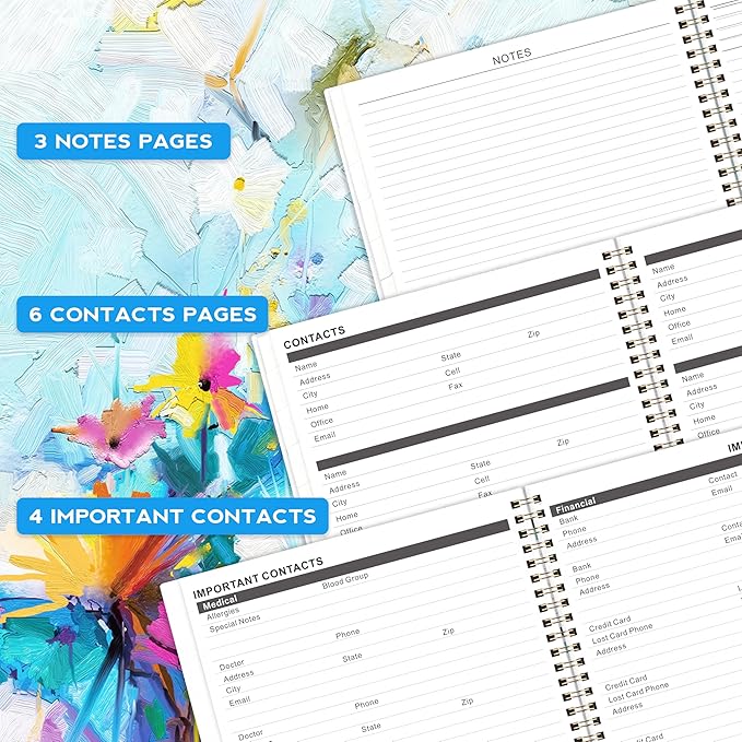 2026-2027 Monthly Planner/Calendar - Jan. 2026 - Dec. 2027, 9" x 11", 2 Year Monthly Planner 2026-2027, Holidays, Month Tabs, Inner Pocket, Note Pages