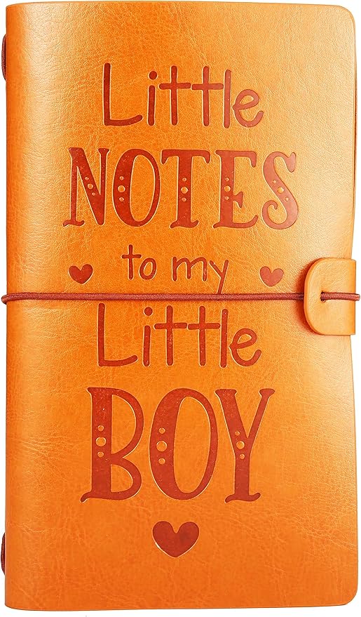 Son Gift-Baby Journal Gift Shower for Son -Little Notes to My Little Son -Baby Son Keepsake-Mother to Son Gift-Refillable Photo Diary Journal-Memory Notebook Gift