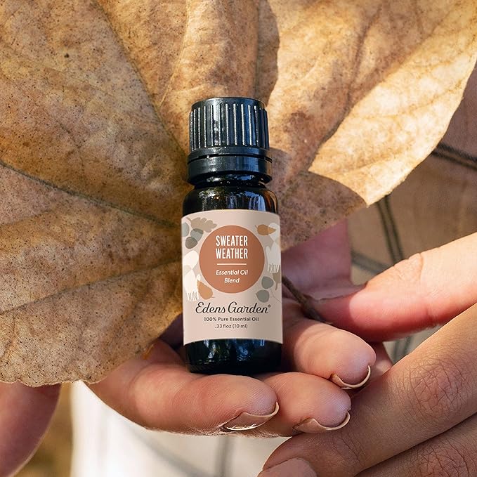 Edens Garden Sweater Weather Essential Oil Blend- 100% Pure Premium Grade, Undiluted, Natural, Therapeutic, Aromatherapy, The Best for Diffusing, Candle, Laundry, Humidifiers 10 ml (.33 fl oz)