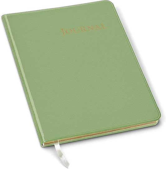 Gallery Leather Journal Notebook - 192 Pages, Softcover, For Men and Women, For Writing, Work & Travel, Handcrafted - Key West Mint - 9.75 x 7.5, Large Lined
