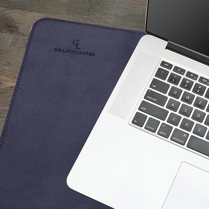 Gallaway Leather Desk Pad – 25 x 17 inch - Desk Mat Home Office Desk Accessories Desktop Protector XXL Mouse Pad Writing Desk Blotter - Navy Blue - Medium