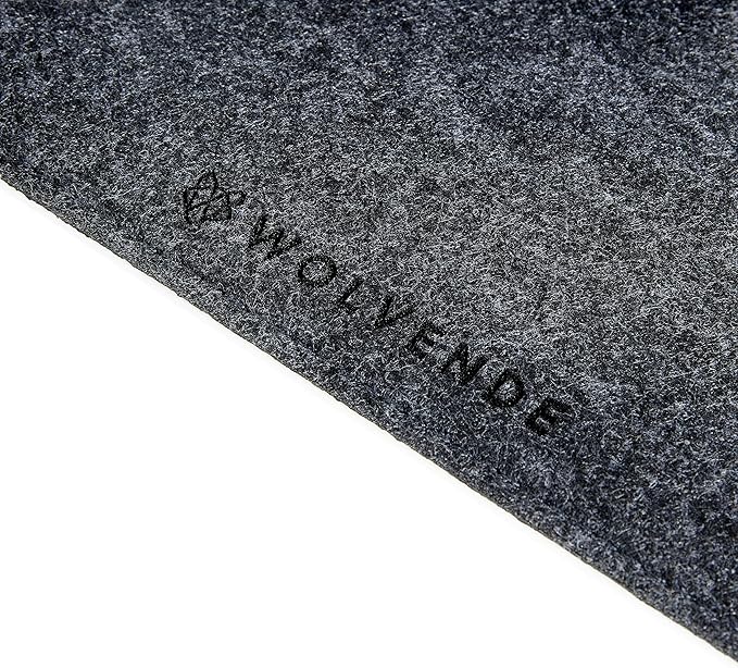 Premium Felt Desk Mat | Small 12" x 27.5" Multifunctional Desk Pad for Home Office | Dark Gray