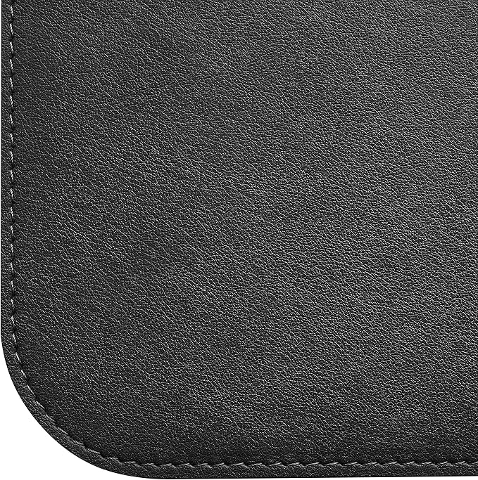 Gallaway Leather Desk Protector, Office Desk Pad - Large 36" x 17" Black, Computer Desk Mat Cover