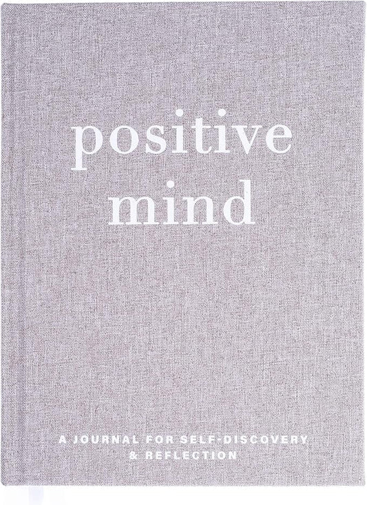 Graphique Self-Care Journal - Positive Mind - 256 Pages - Weekly Quote & Daily Fill in Interiors - Hardbound Fabric Cover - Ribbon Marker (6" x 8")
