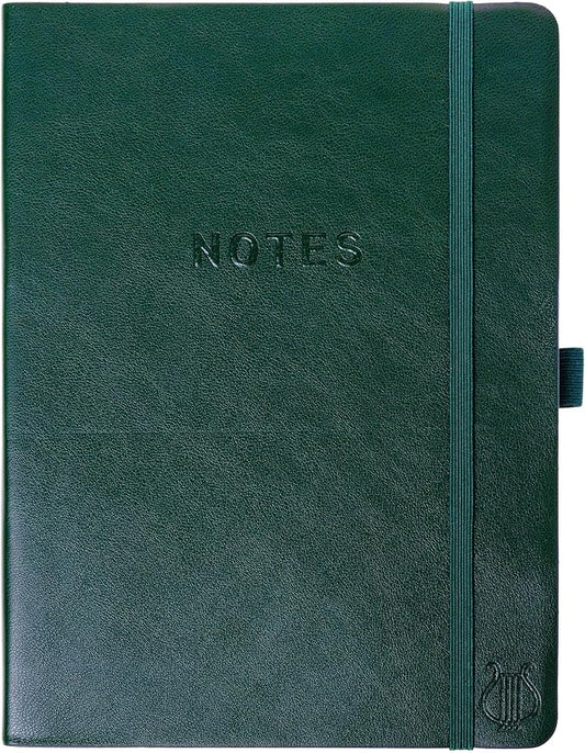 Graphique Apollo Vegan Leather Journal | Hardcover Notebook | 192 Lined Pages | Inner Pocket, Pen Loop, Elastic Closure | Work, Diary, Notes | 6” x 8”