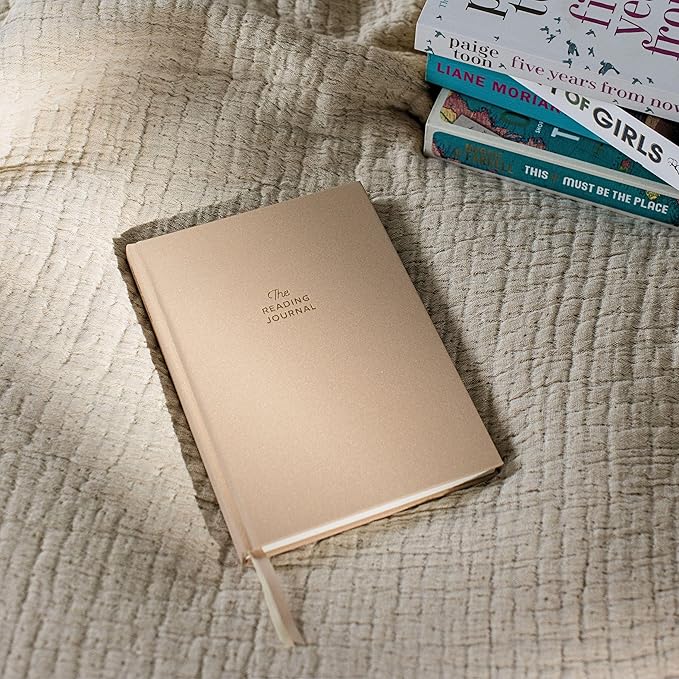 Kunitsa Co. Reading Journal - 52 reviews. Review and Track Your Reading. Book Journal for Book Lovers & Readers. Beige