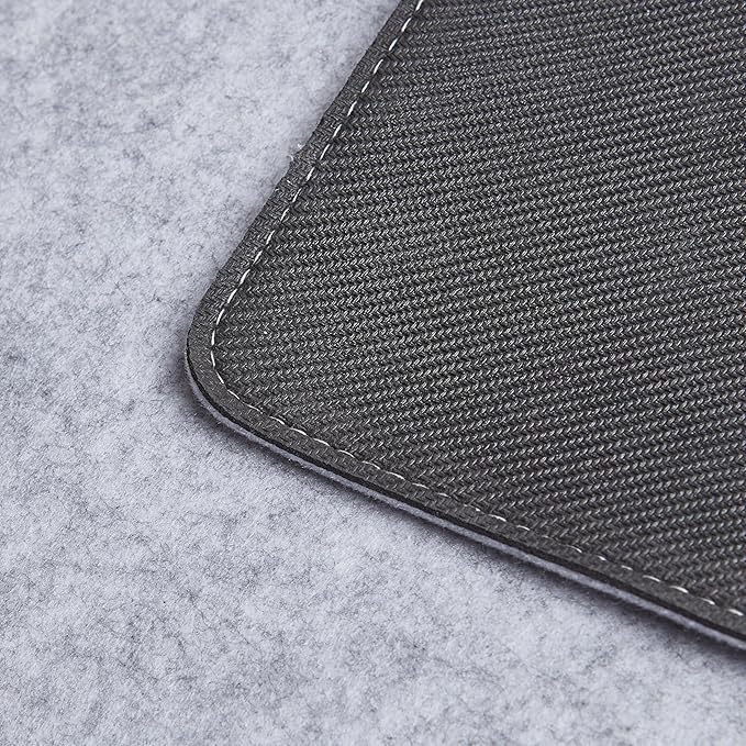 Premium Felt Desk Mat | Medium 12" x 36" | Multifunctional Desk Pad for Home Office | Light Gray